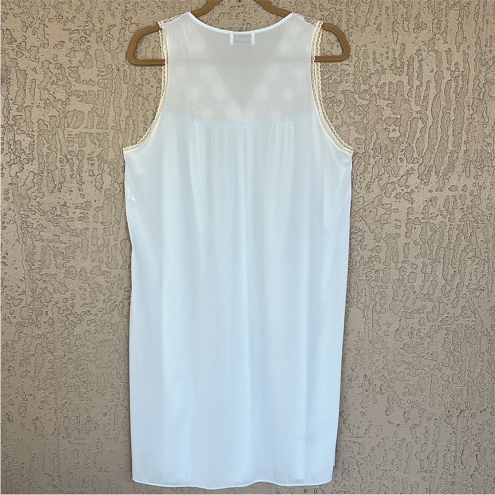 Vintage Vanity Fair Light Blue Nylon Lace Nightgown Robe Set M USA Made - Picture 6 of 15